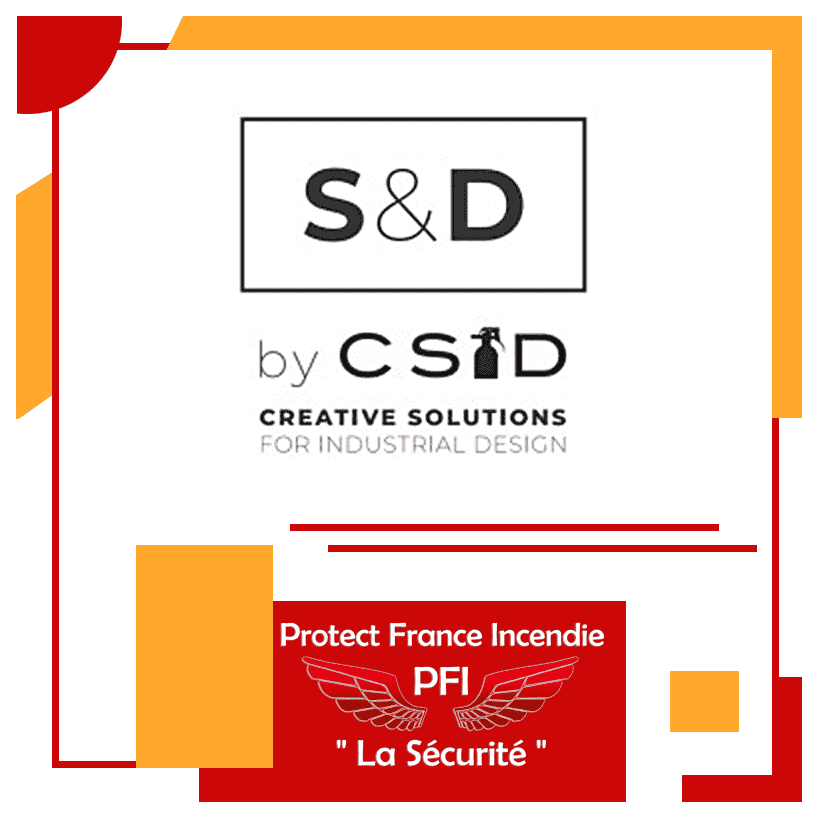 Signalisation Incendie Plan CSID Design Logo