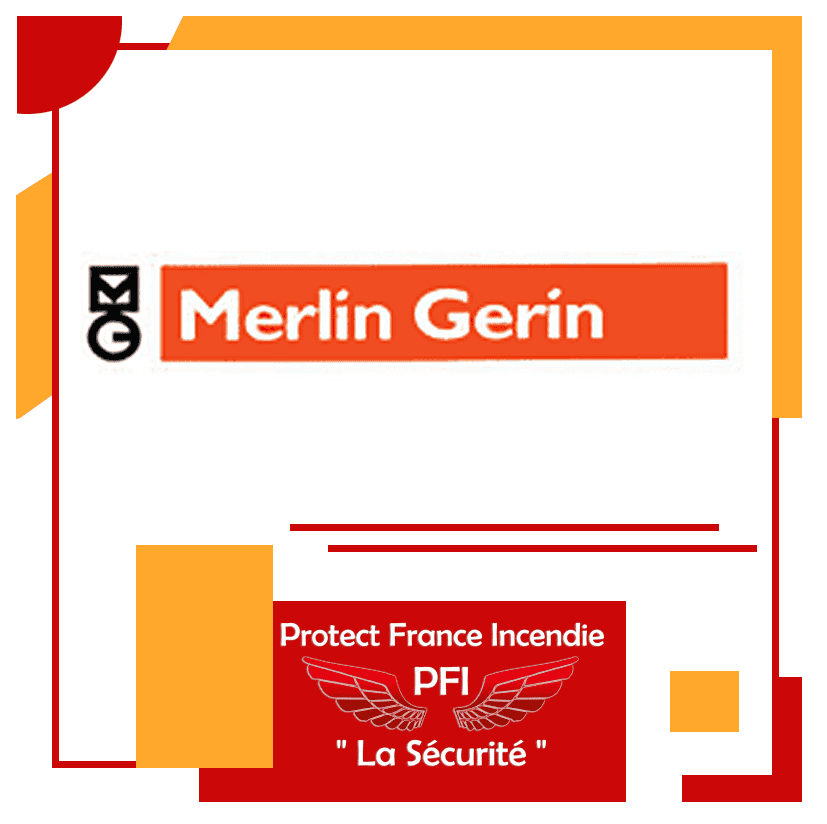 ALARME Incendie MERLIN GERIN Logo