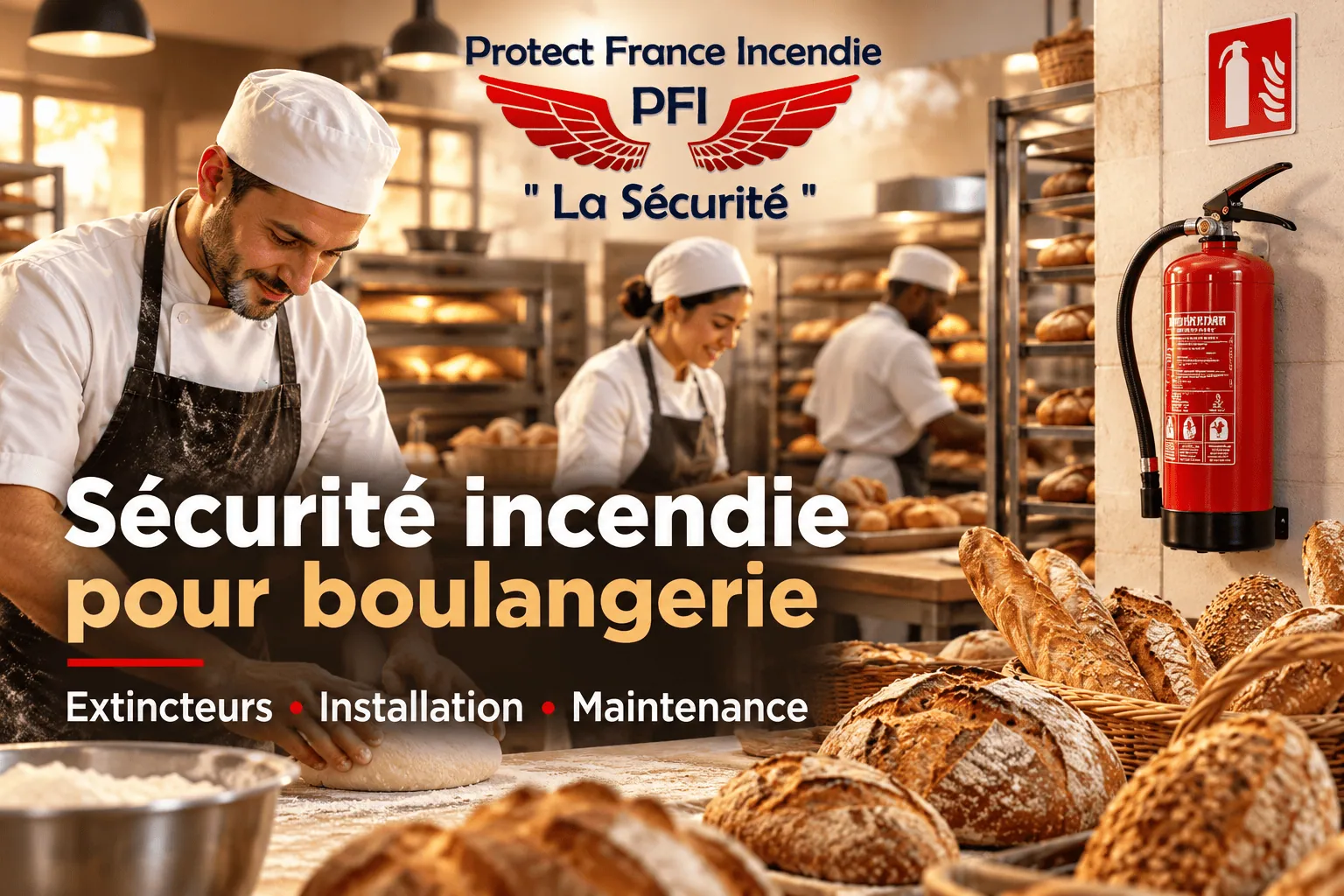 Extincteur pour Boulangerie & Boulanger - Spécialiste protection incendie