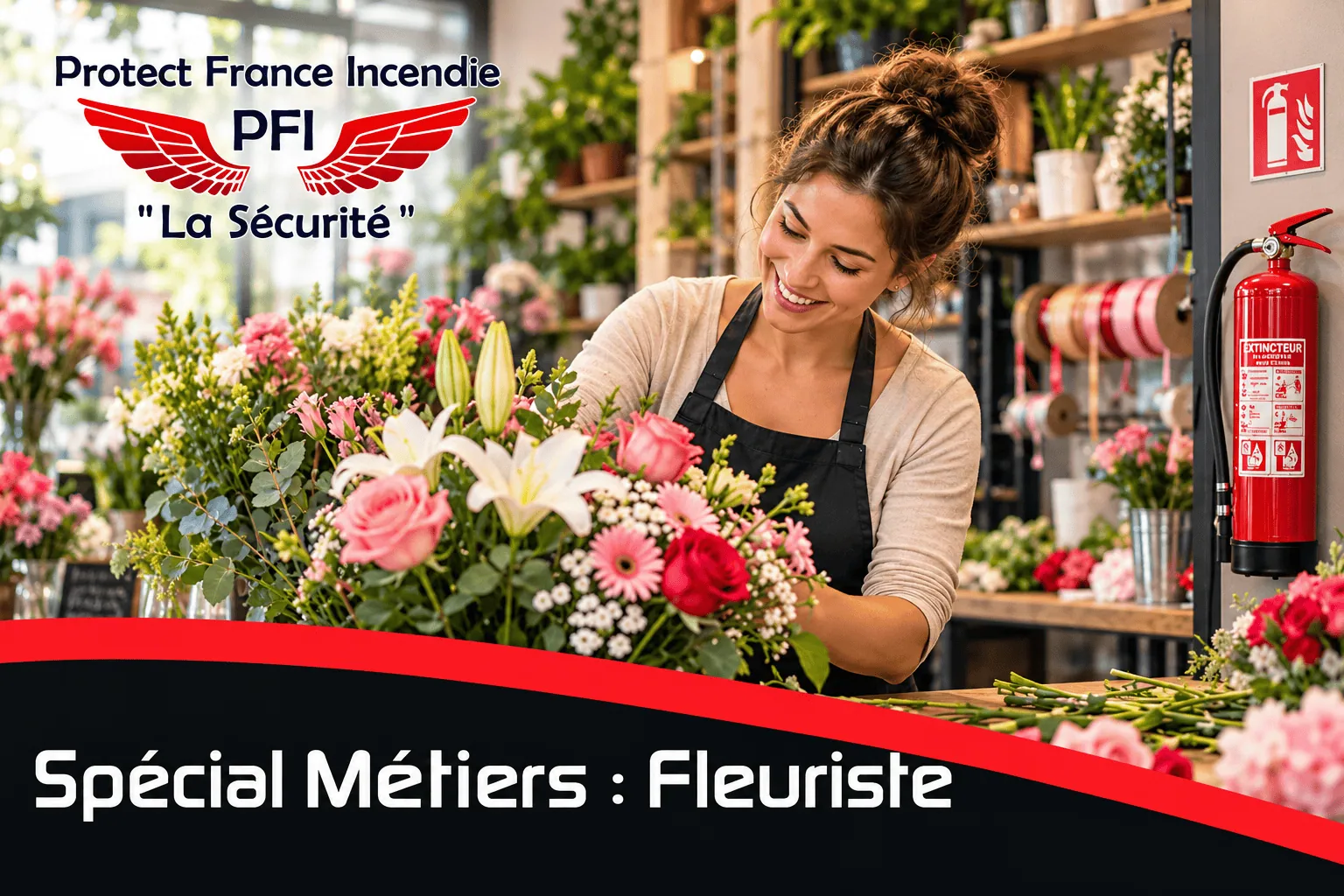 Extincteur pour Fleuriste & Magasin de Fleurs - Spécialiste protection incendie Extincteur pour Fleuriste & Magasin de Fleurs - Spécialiste protection incendie
