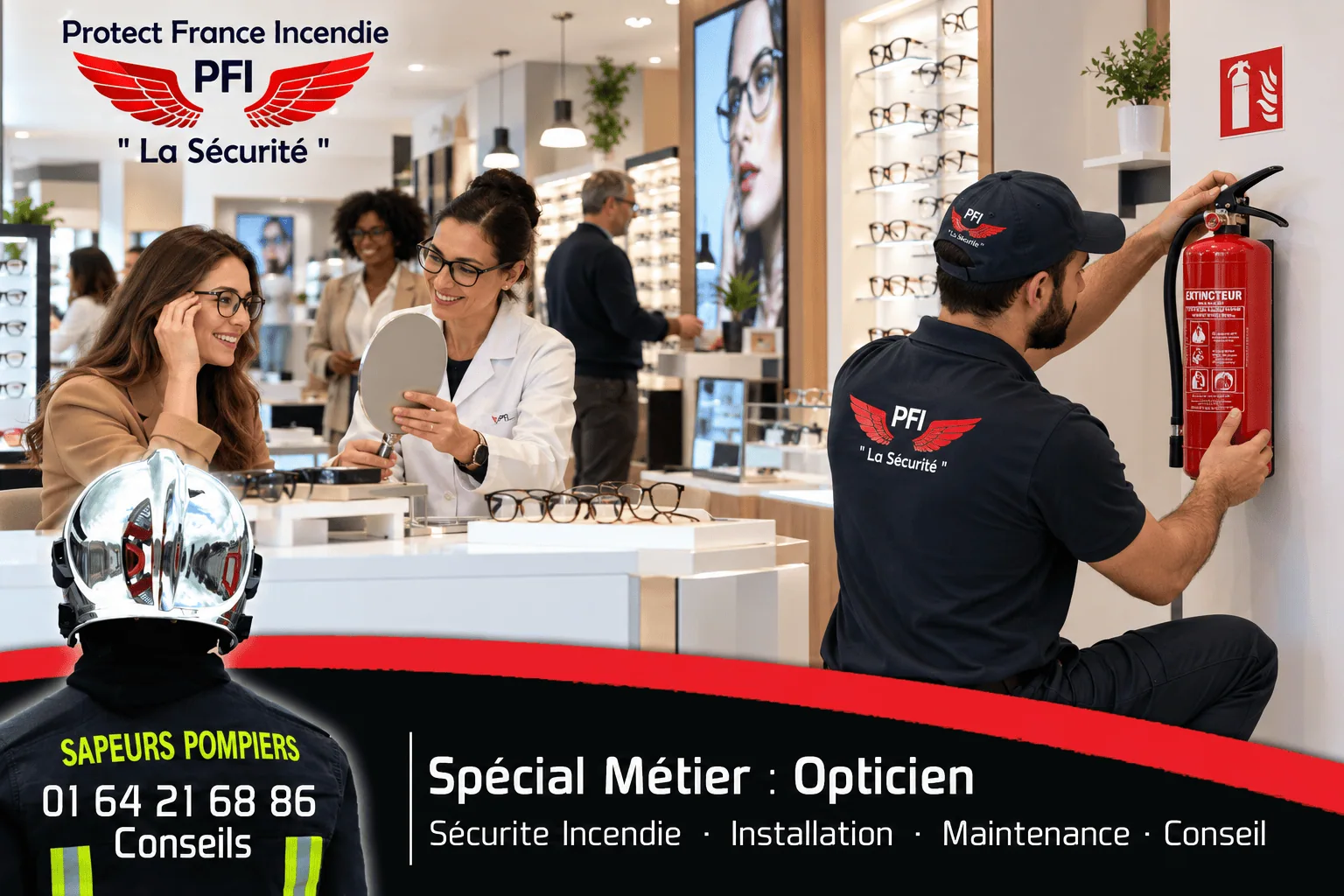 Extincteur pour Opticien - Spécialiste protection incendie Extincteur pour Opticien - Spécialiste protection incendie