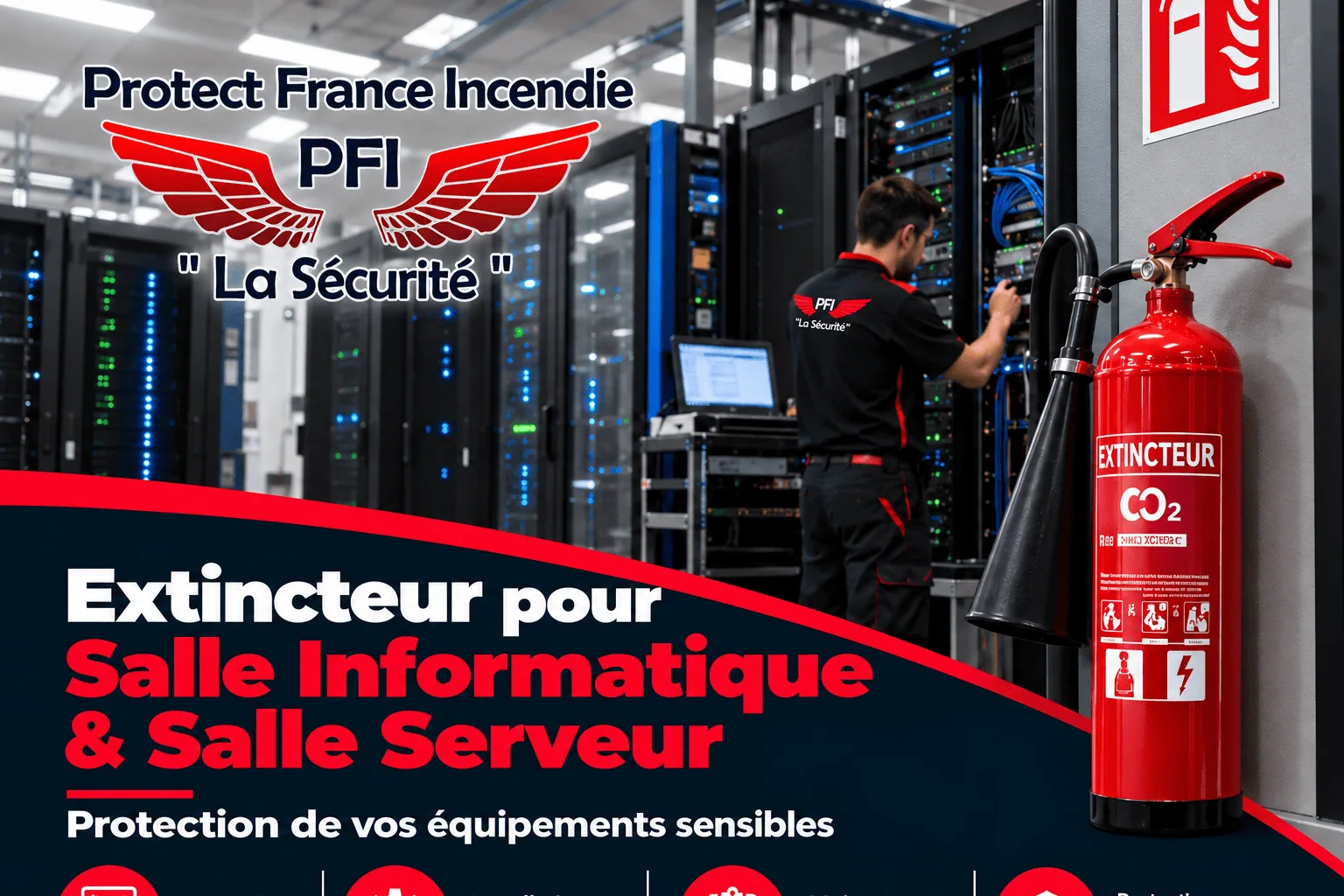Extincteur pour Salle Informatique - Spécialiste protection incendie
