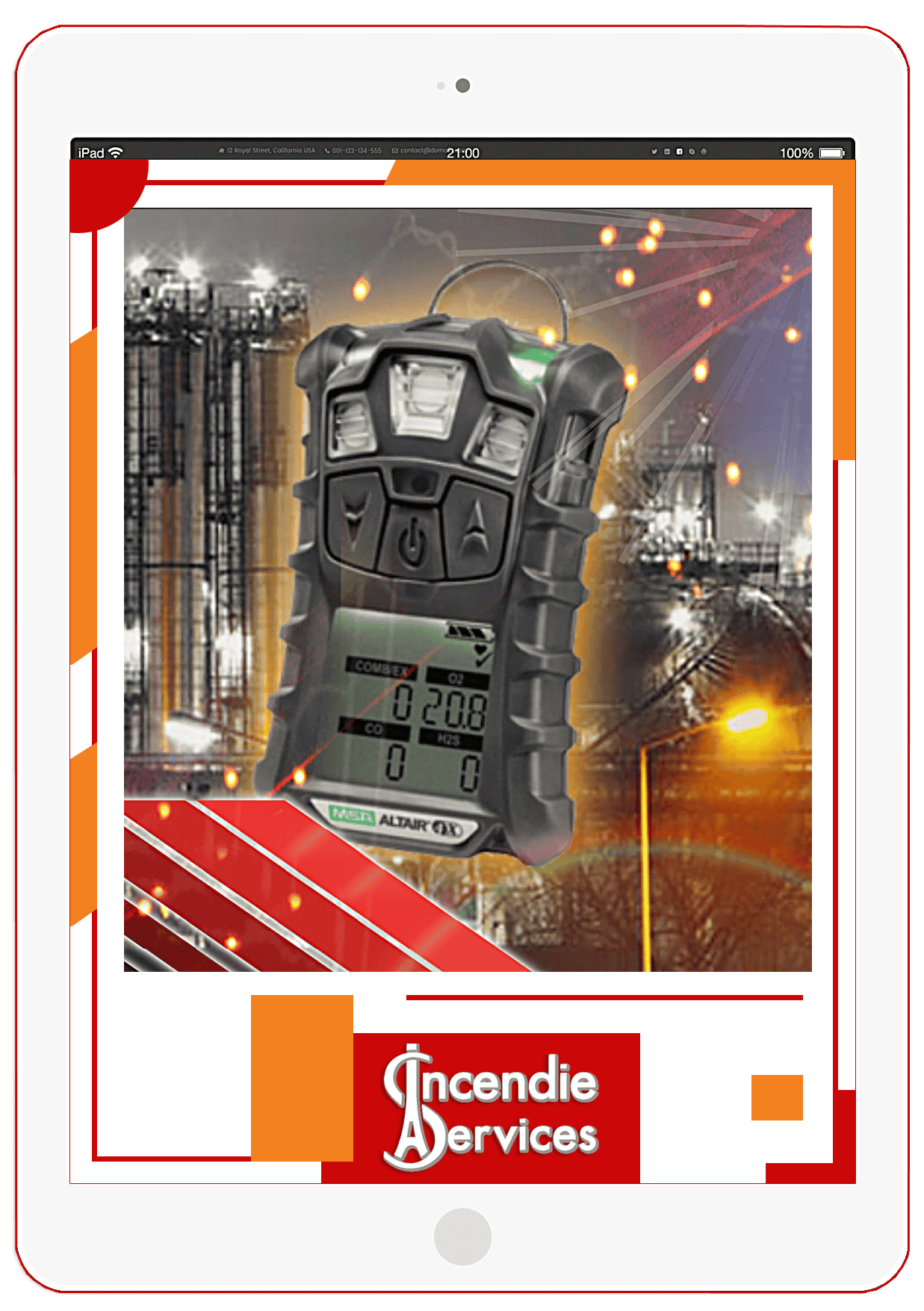 PFI Sécurité Incendie France Détecteur de Gaz